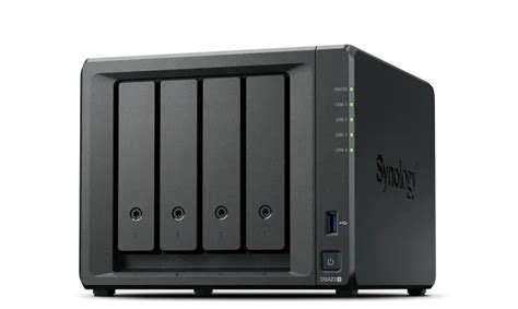 DiskStation 4 Bay NAS; Quad Core 2.0GHz; up to 72 TB of data; USB 3.2 Gen 1 Port